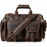 Sac bandoulière en cuir vintage café
