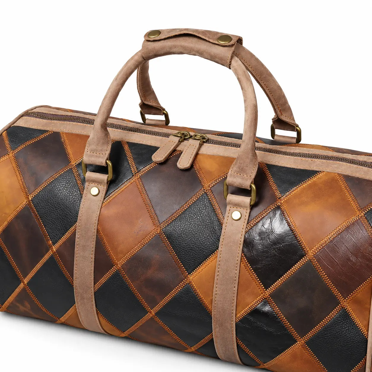Sac de voyage boston patchwork