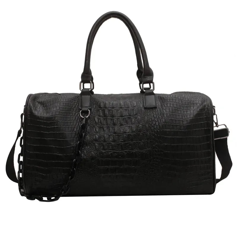 Sac de voyage cuir noir