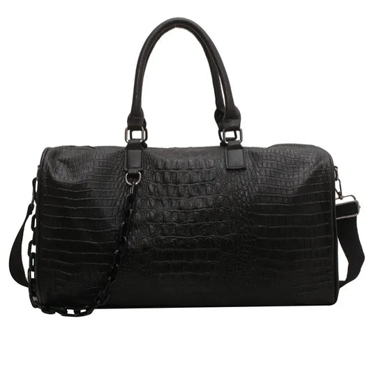 Sac de voyage cuir noir