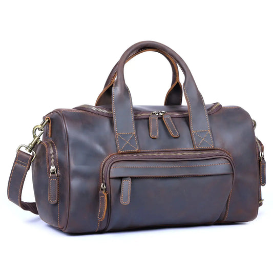 Sac de voyage cuir vintage