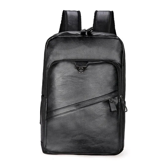 Sac de voyage à dos​ en cuir noir