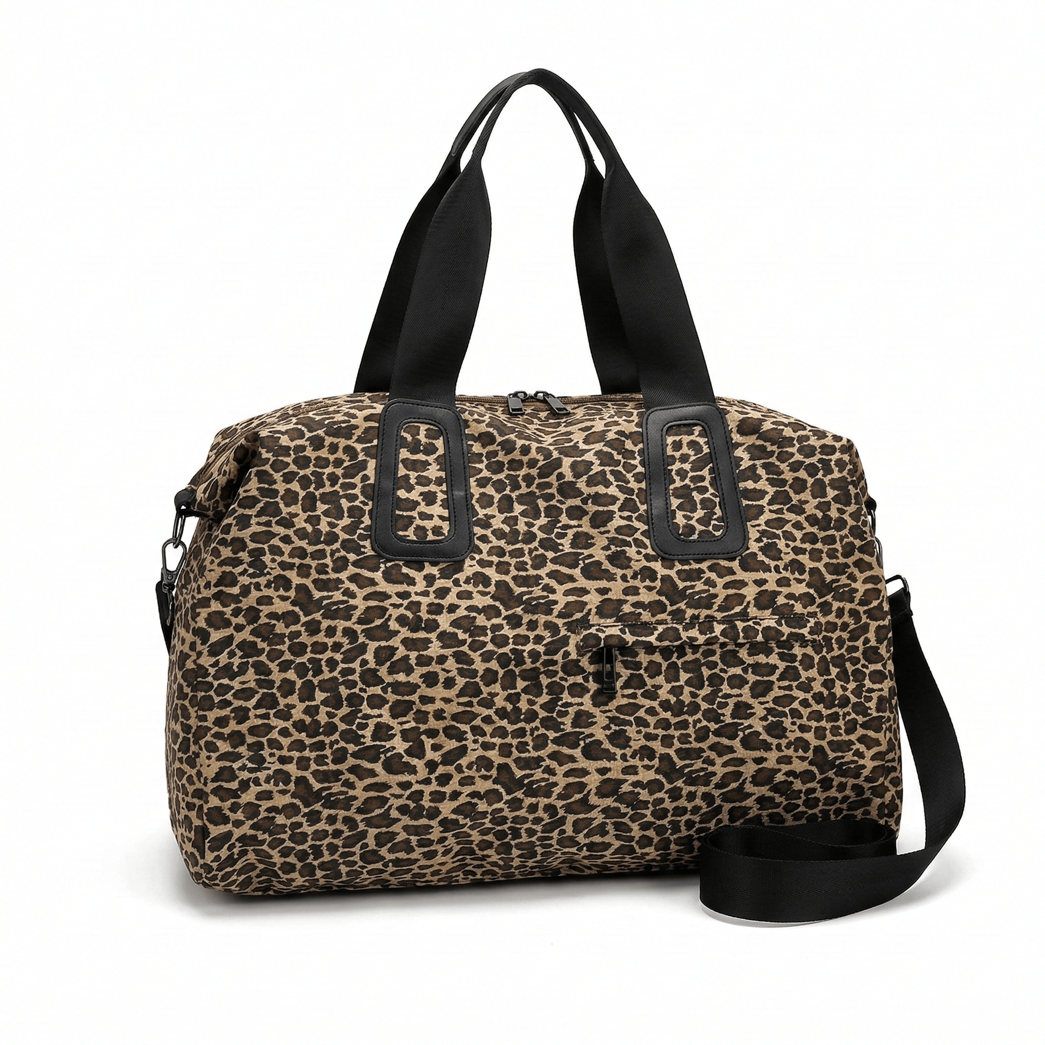 Sac de voyage en coton léopard