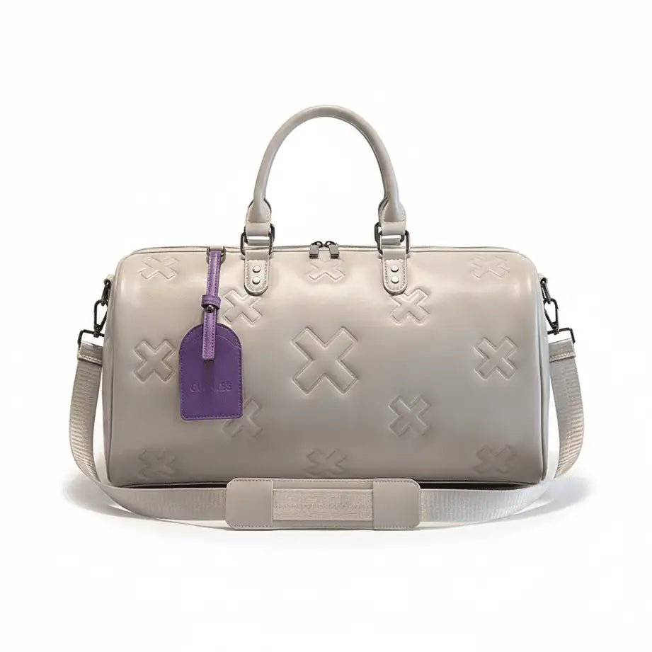 Sac de voyage en cuir blanc