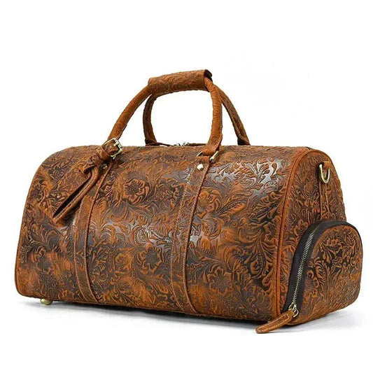 Sac de voyage en cuir vintage
