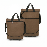 Sac de voyage extensible à roulettes marron