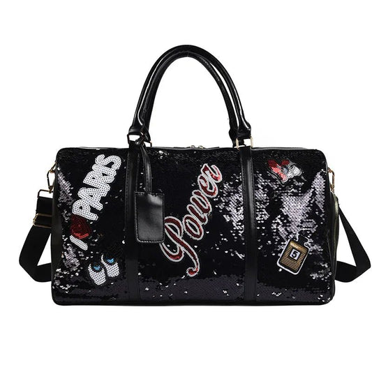 Sac de voyage femme paillette 