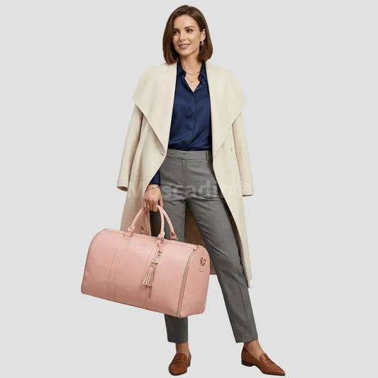 Sac de voyage tendance femme rose