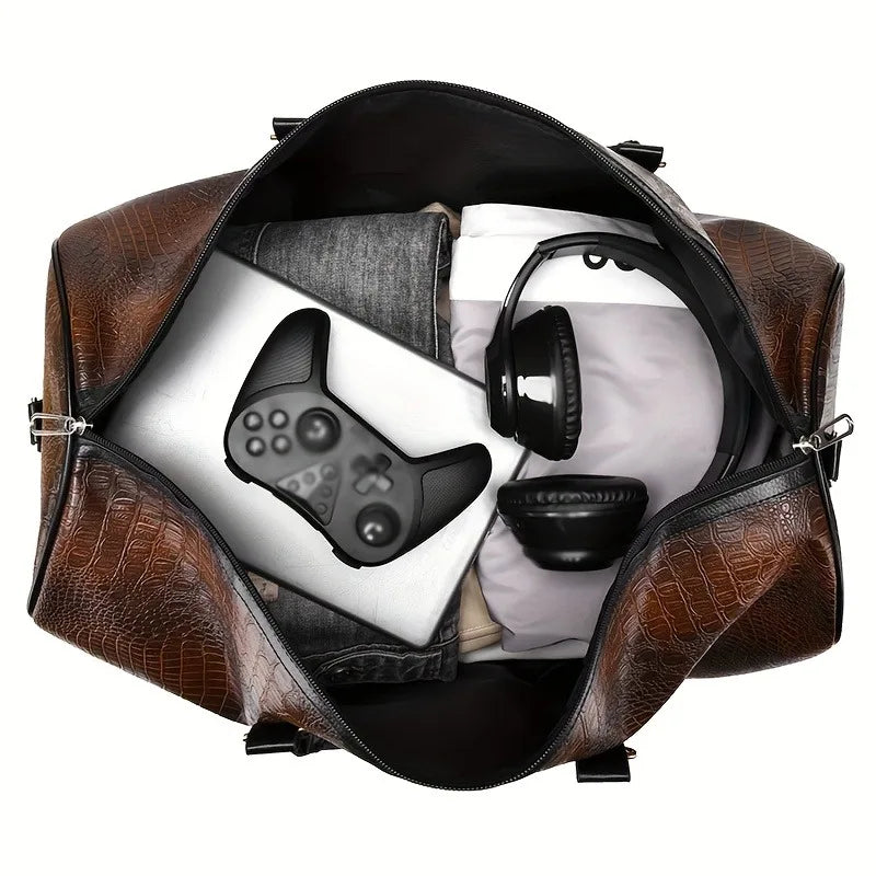 Sac de voyage grande capacité aspect cuir