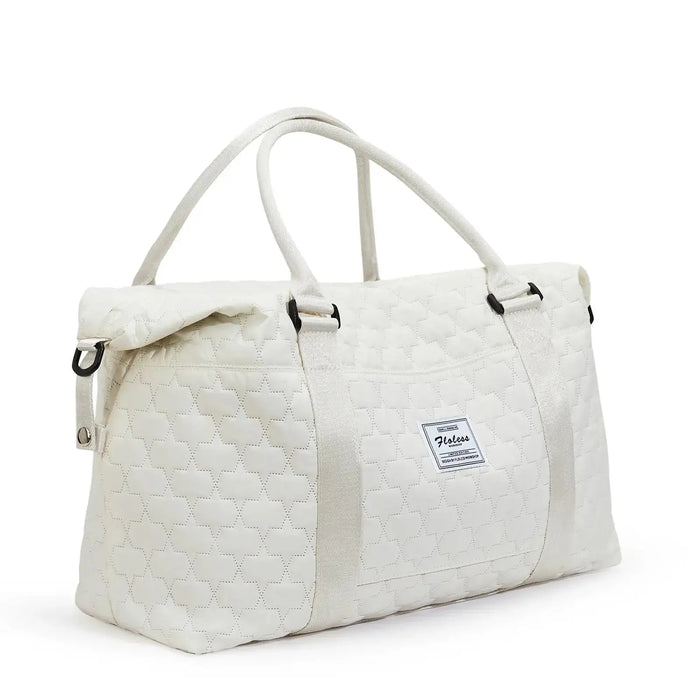 Sac de voyage matelassé blanc
