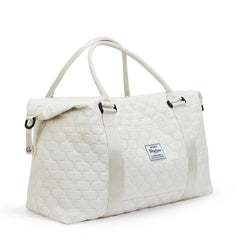 Sac de voyage matelassé blanc