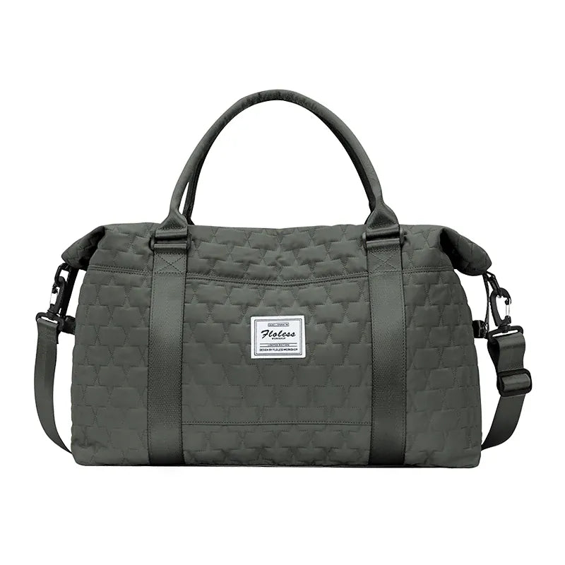 Sac de voyage matelassé gris