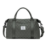 Sac de voyage matelassé gris