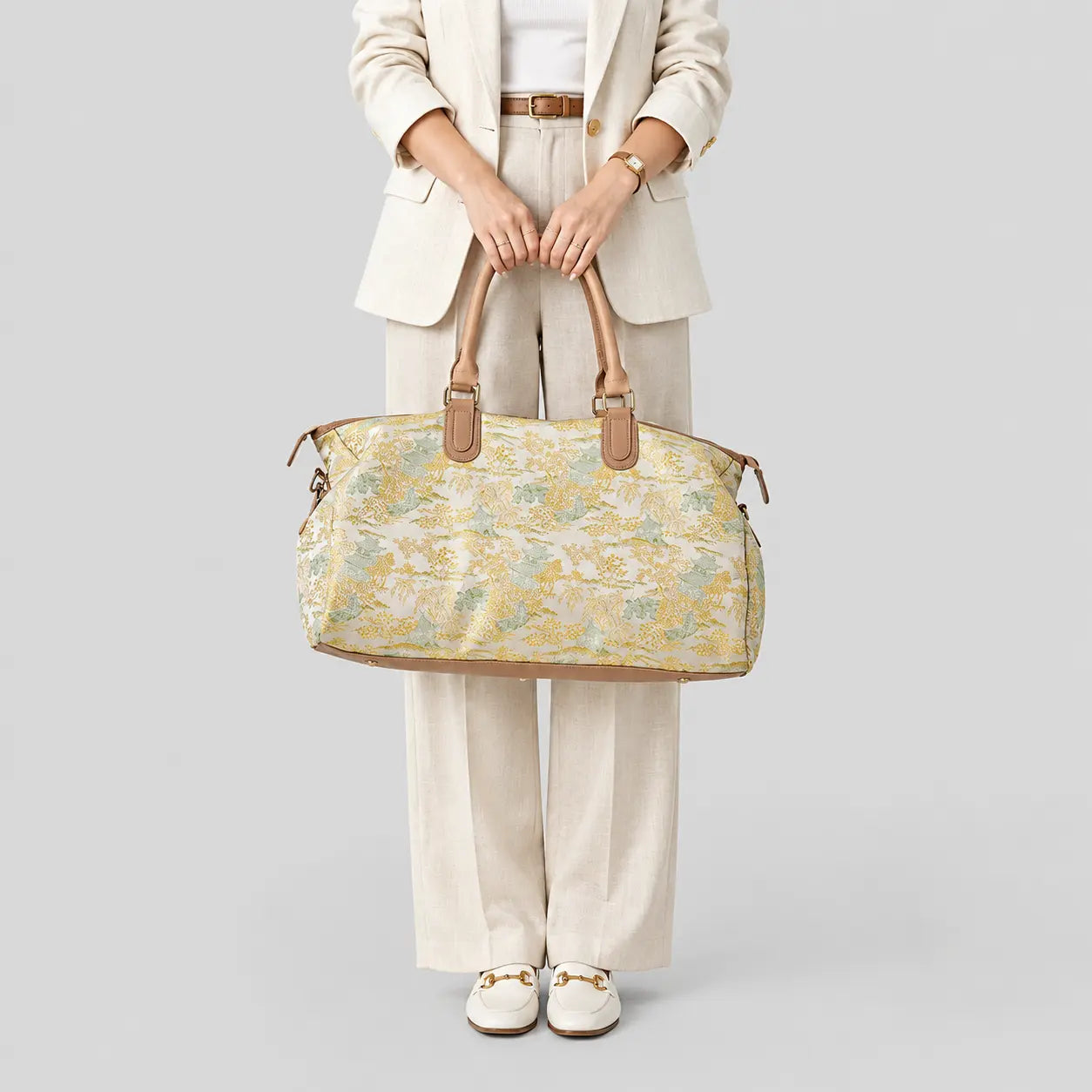 Sac de voyage femme à motif fleuri