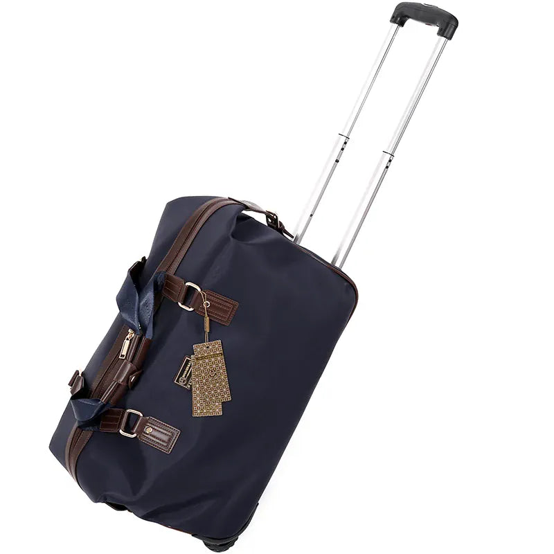 Sac de voyage à roulettes bleu