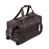 Sac de voyage à roulettes marron