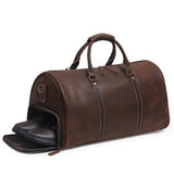 Sac de voyage tendance en cuir café