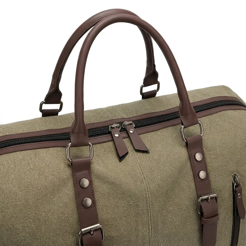 Sac de voyage week-end femme en toile blanc
