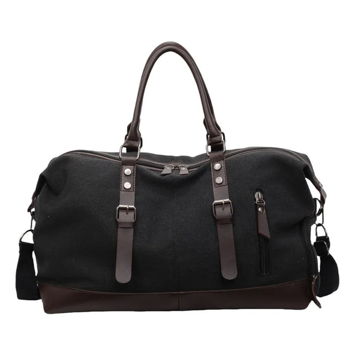 Sac de voyage week-end femme en toile noir