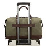 Sac de voyage week-end femme en toile  vert