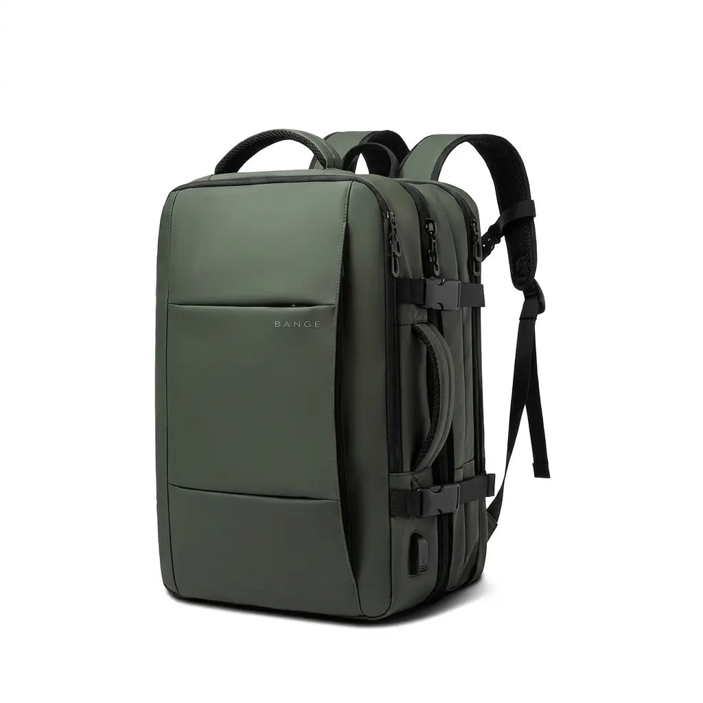 Sac à dos de voyage cabine extensible vert