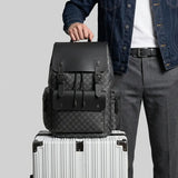 Sac à dos de voyage design chic gris