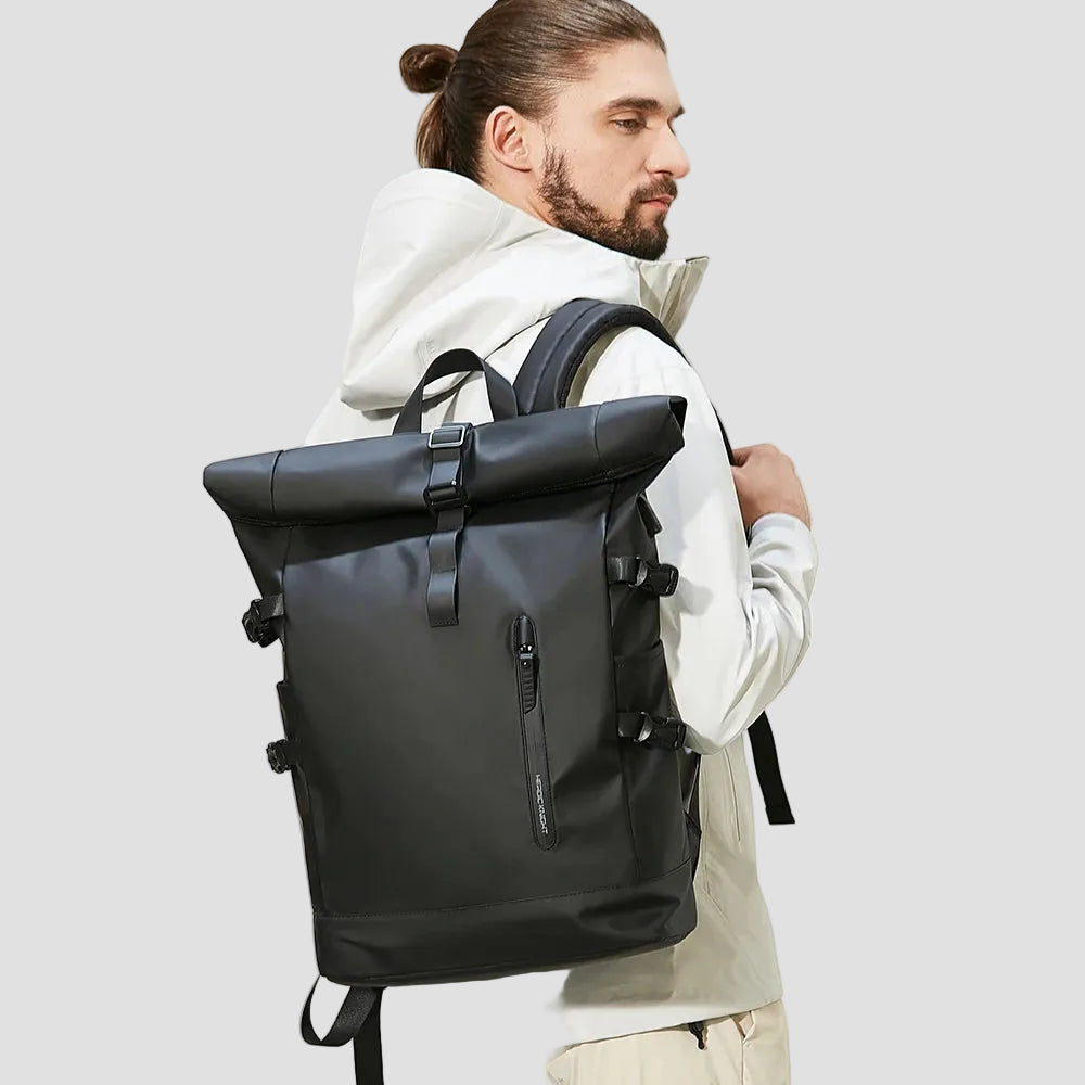 Sac à dos de voyage roll-top minimaliste homme