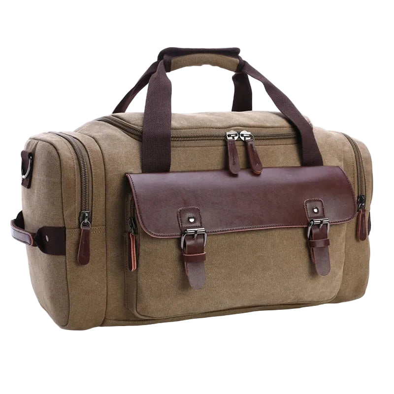 Sac fourre-tout de voyage en toile beige