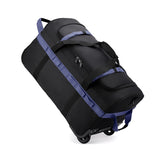 Sac polochon à roulettes robuste bleu