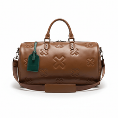 Sac voyage en cuir marron