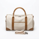 Sac week-end femme en toile blanc