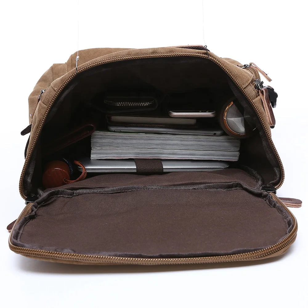 Sacs a dos de voyage unisexe en toile 