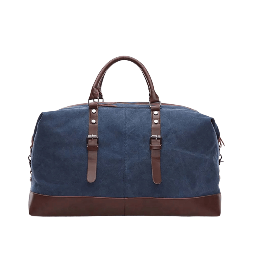 sac de voyage cabine en toile et cuir